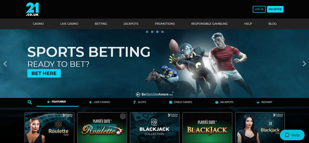 21.co.uk homepage screenshot