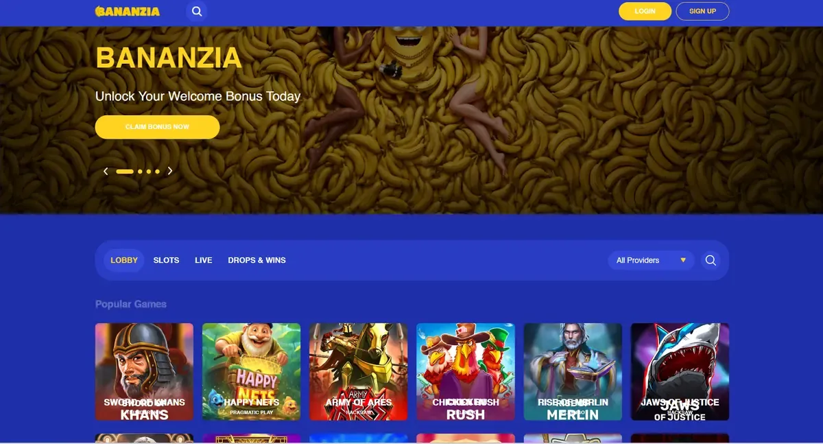 Bananzia homepage