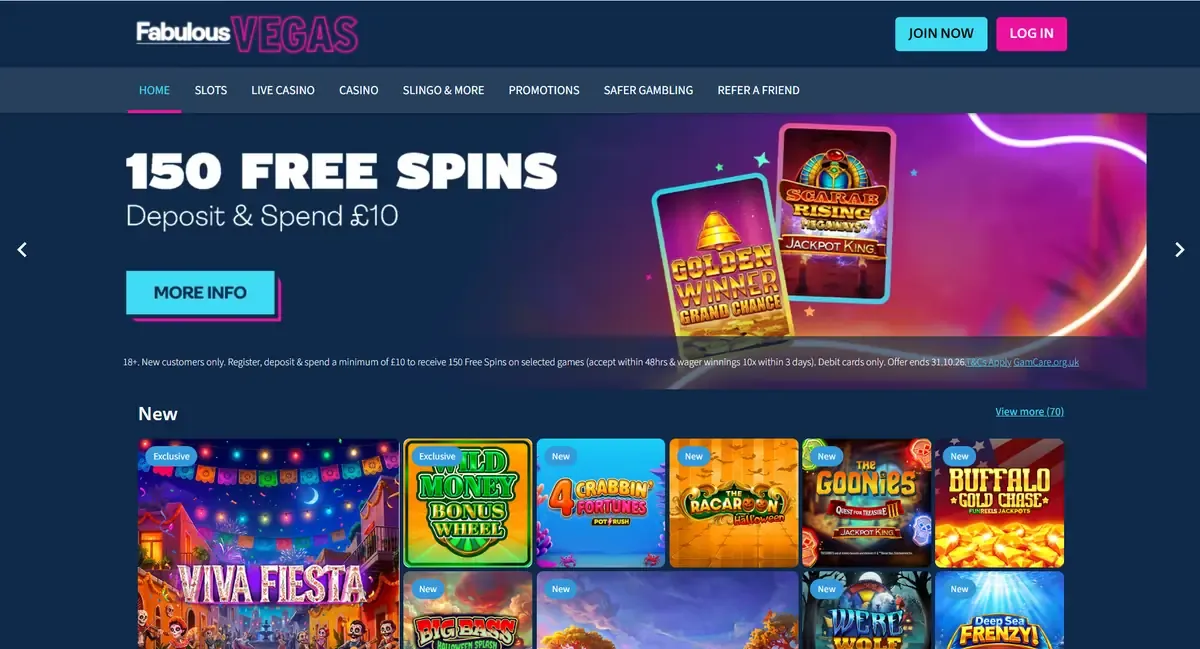 Fabulous Vegas homepage