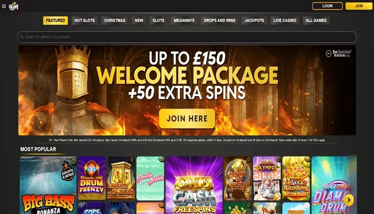 King Casino homepage
